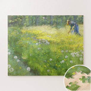 Puzzle Marie Krøyer en el jardín en Skagen-PS Kroyer