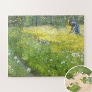 Puzzle Marie Krøyer en el jardín en Skagen-PS Kroyer