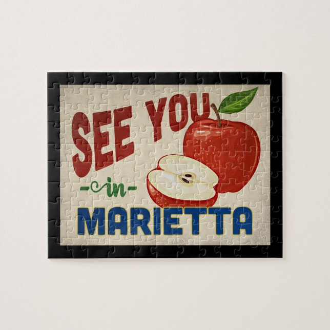 Puzzle Marietta Georgia Apple - Viajes de época (Horizontal)