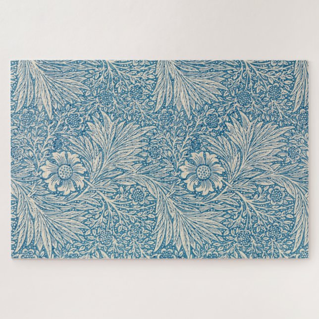 Puzzle Marigoldes Azules (por William Morris) (Horizontal)