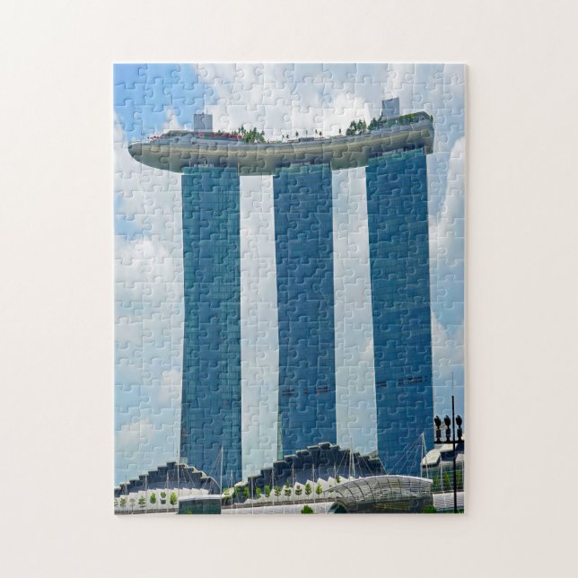 Puzzle Marina Bay Sands Singapore. (Vertical)