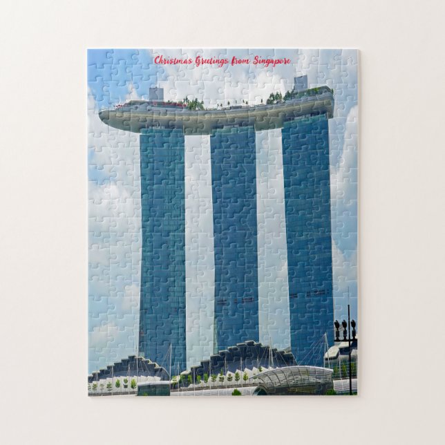 Puzzle Marina Bay Sands Singapur. (Vertical)