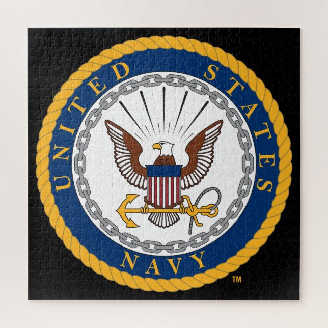 Puzzle Marina de Estados Unidos | Emblema naval (Vertical)