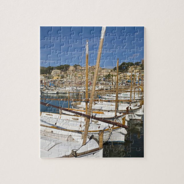Puzzle Marina, Port de Soller, costa oeste, Mallorca, (Vertical)