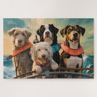 Puzzle Marineros para perros: garras sobre cubierta