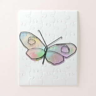Puzzle Mariposa alambre