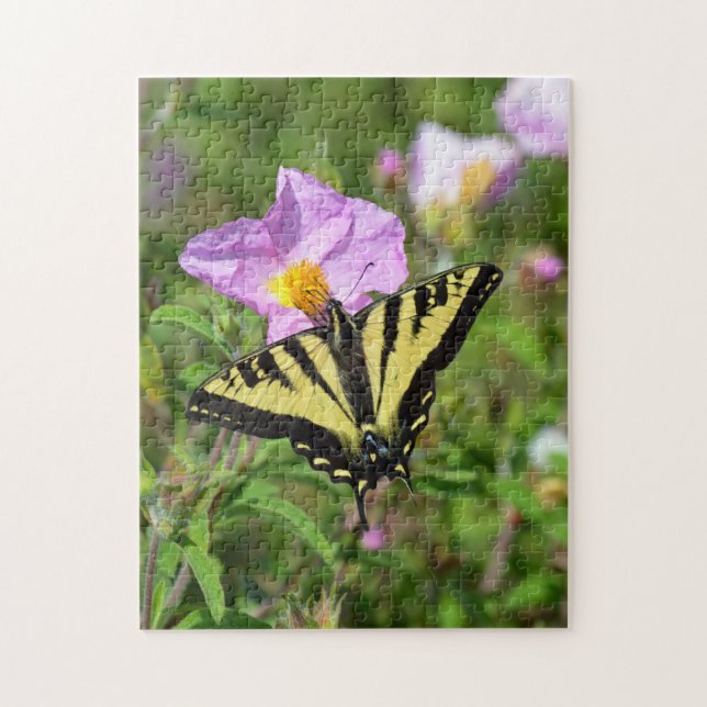 Puzzle Mariposa amarilla y negra (Vertical)