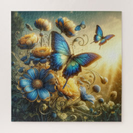 Puzzle Mariposa Azul