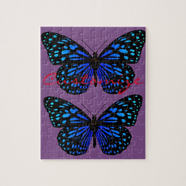 Puzzle Mariposa azul Thunder_Cove (Vertical)