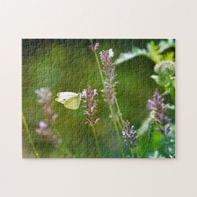 Puzzle Mariposa blanca de la col (Horizontal)