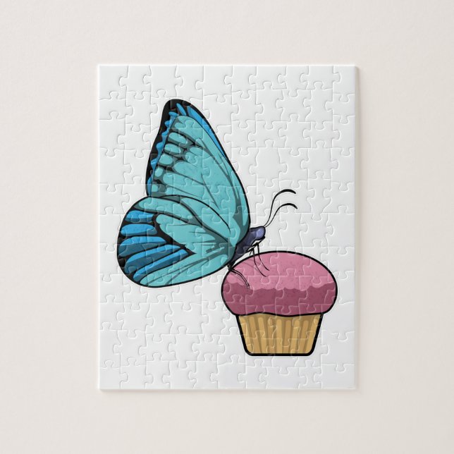 Puzzle Mariposa con Muffin (Vertical)
