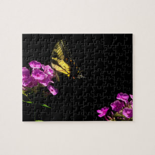 Puzzle Mariposa de cola cruda tigre en Flox salvaje - Rom