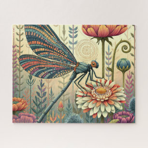 Puzzle Mariposa de jardín colorida