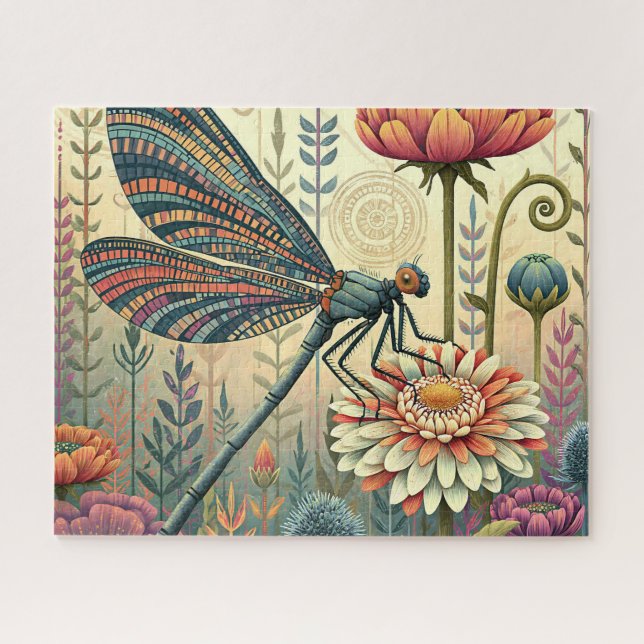 Puzzle Mariposa de jardín colorida (Horizontal)