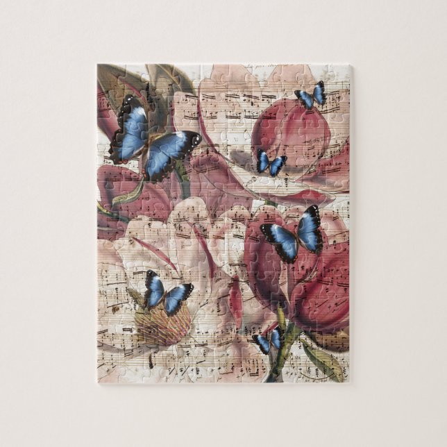 Puzzle Mariposa de Magnolia (Vertical)