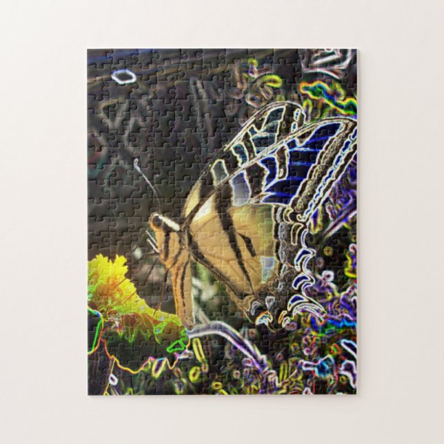 Puzzle Mariposa de neón (Vertical)