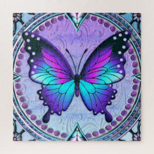 Puzzle Mariposa de sublimación con fondo