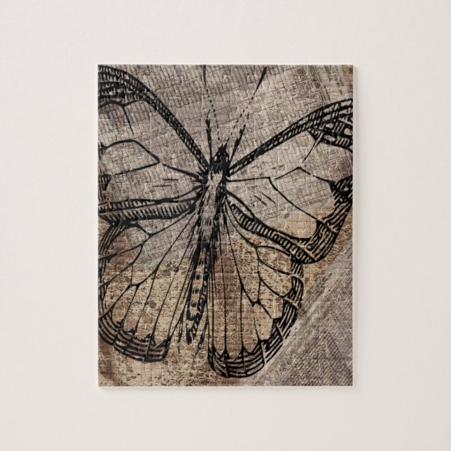 Puzzle Mariposa del vintage (Vertical)