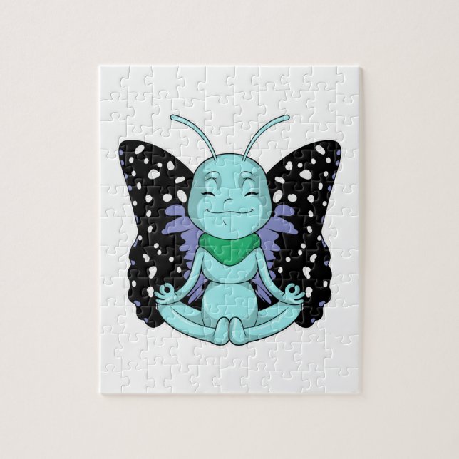 Puzzle Mariposa en las piernas de streaming de yoga (Vertical)