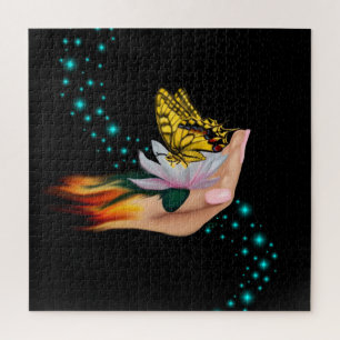 Puzzle Mariposa en Lotus Bloom