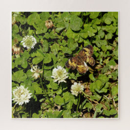 Puzzle Mariposa entre flores