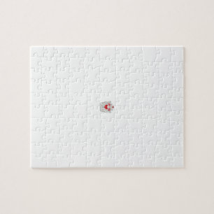 Puzzle Mariposa floral Mandala Diseño de arte Purple Bo