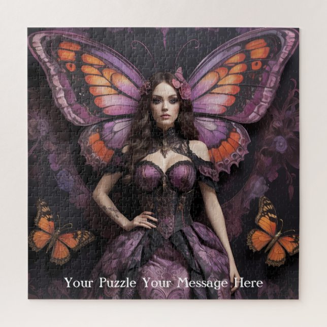 Puzzle Mariposa gótica Empress Mauve Splendor (Vertical)