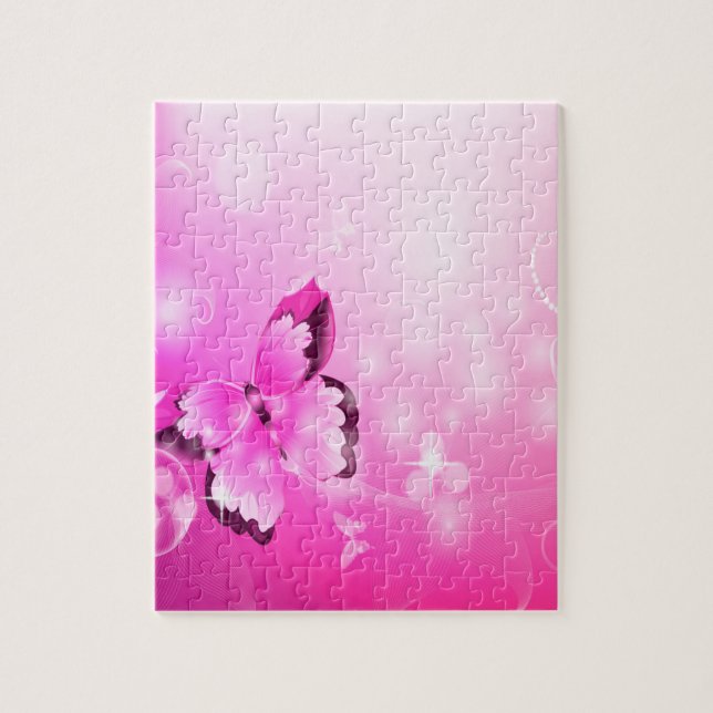 Puzzle Mariposa magenta (Vertical)