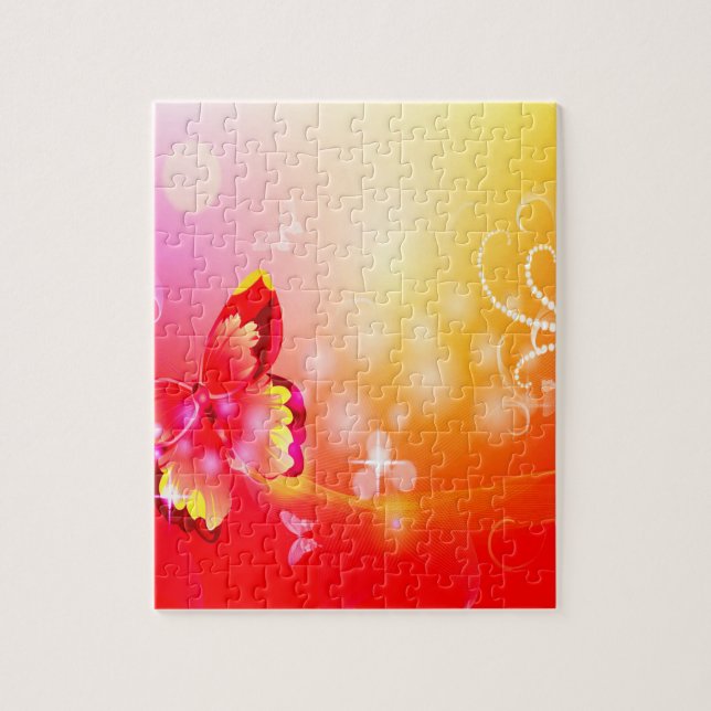 Puzzle Mariposa roja (Vertical)