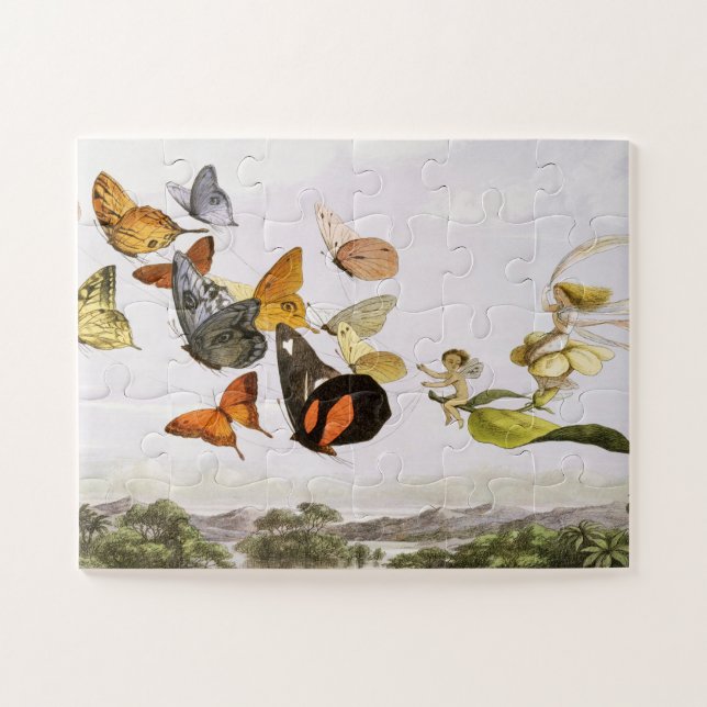 Puzzle Mariposas antiguas y arte de Ilustracion antiguo (Horizontal)