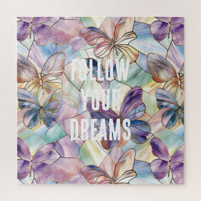 Puzzle Mariposas Azul Púrpura (Vertical)