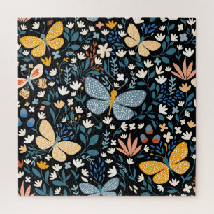 Puzzle Mariposas Florales: Mano Sin Marea.