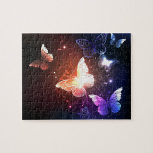 Puzzle Mariposas nocturnas brillantes