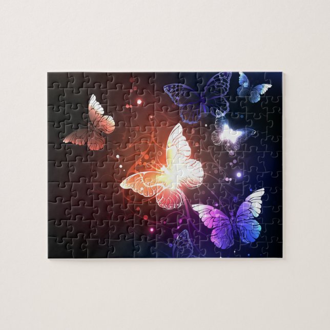 Puzzle Mariposas nocturnas brillantes (Horizontal)