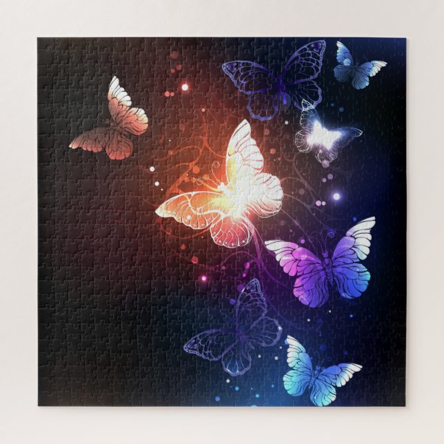 Puzzle Mariposas nocturnas brillantes (Vertical)