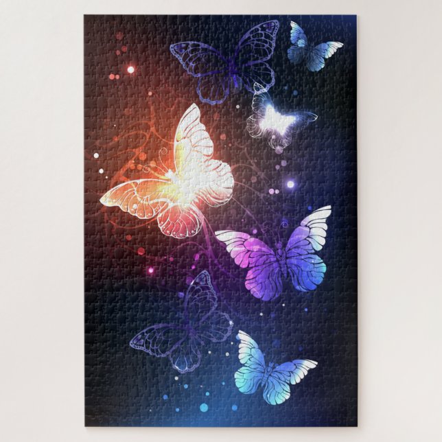 Puzzle Mariposas nocturnas brillantes (Vertical)