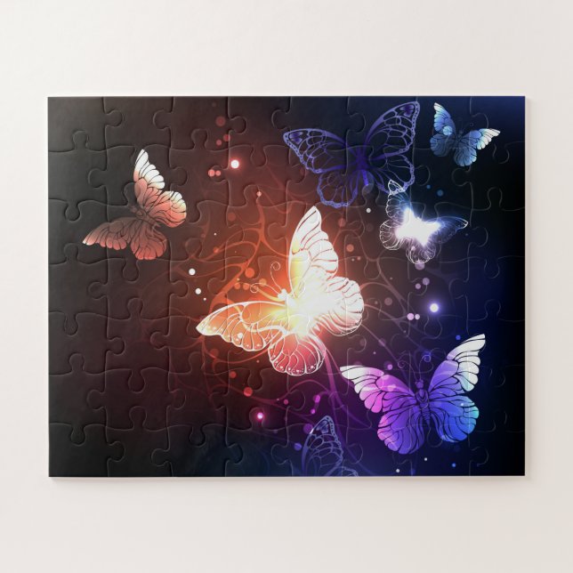 Puzzle Mariposas nocturnas brillantes (Horizontal)