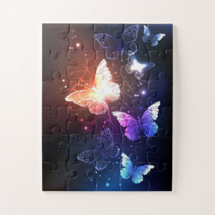 Puzzle Mariposas nocturnas brillantes