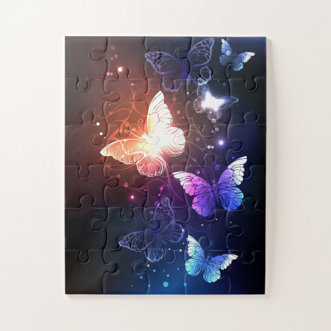 Puzzle Mariposas nocturnas brillantes (Vertical)