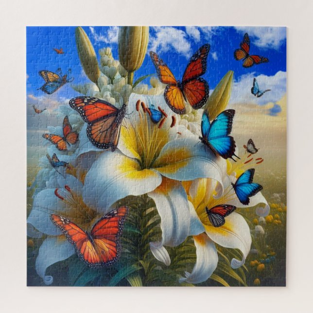 Puzzle Mariposas vibrantes, (Vertical)