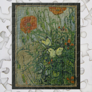 Puzzle Mariposas y amapolas por Vincent van Gogh