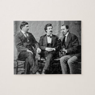 Puzzle Mark Twain, George Alfred Townsend, y gris de