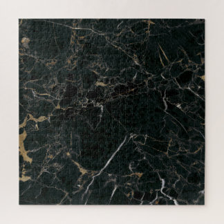 Puzzle Mármol Negro Elegante: Fondo Texturizado