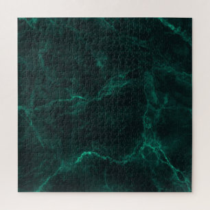 Puzzle Mármol verde oscuro, textura perfecta.