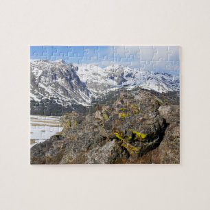 Puzzle Marmota de Vientre Amarillo contemplando las Monta
