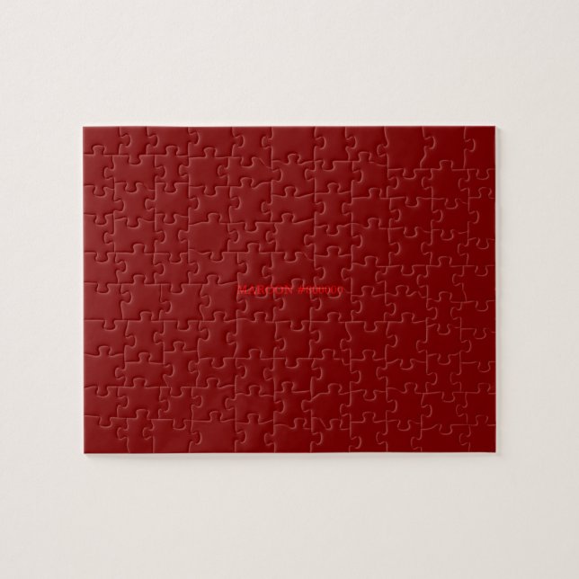 Puzzle maroon (Horizontal)
