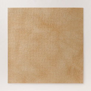 Puzzle Marrón claro, fondo de textura de cuero.