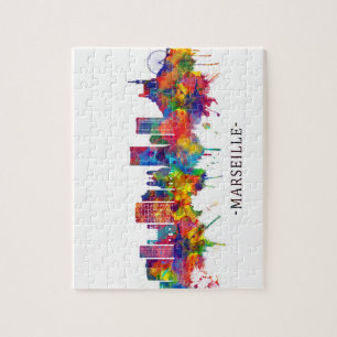 Puzzle Marseille France Skyline