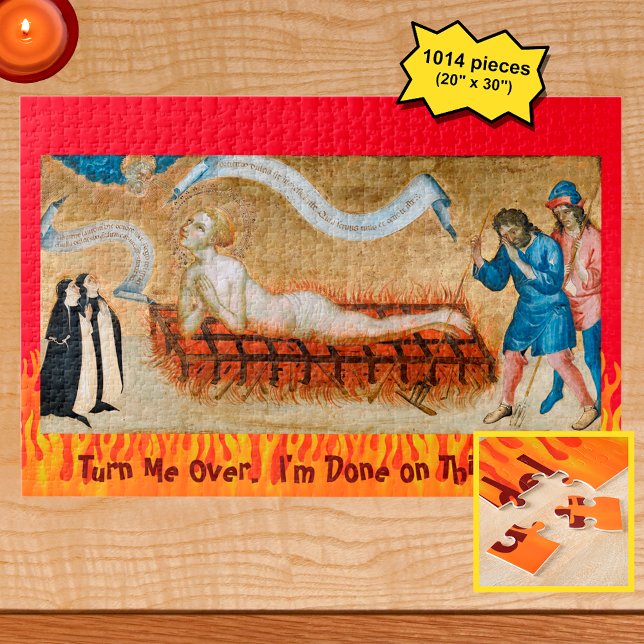 Puzzle Martirio de San Lorenzo, con dos monjas (M 022) (Subido por el creador)