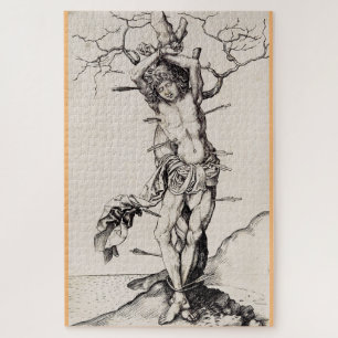 Puzzle Martirio de San Sebastián por Martin Schongauer